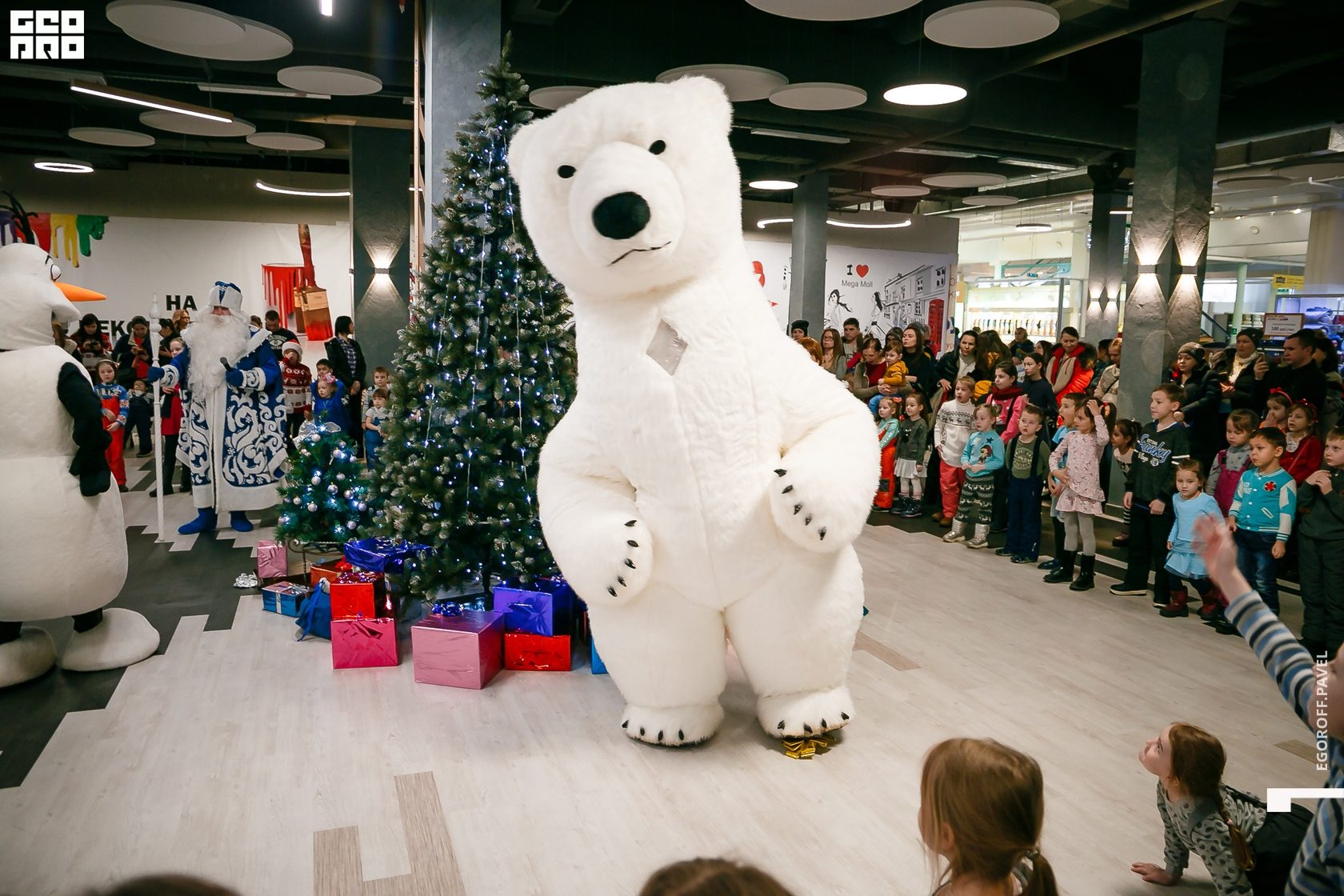 шоу ростовой куклы медведя в Алматы